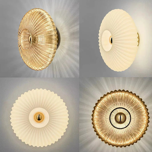 Nordic Retro Glass Wall Lamp, Up and Down Vintage Wall Sconce