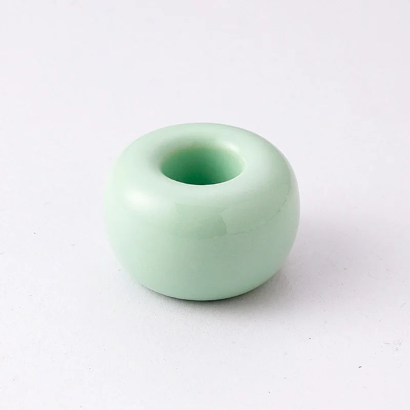 Ceramic Toothbrush Holder, Mini Handmade Glazed Vanity Cup