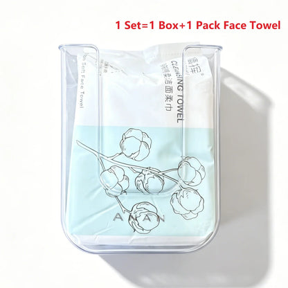 Disposable Cotton Face Towels, 30 to 100 Pack