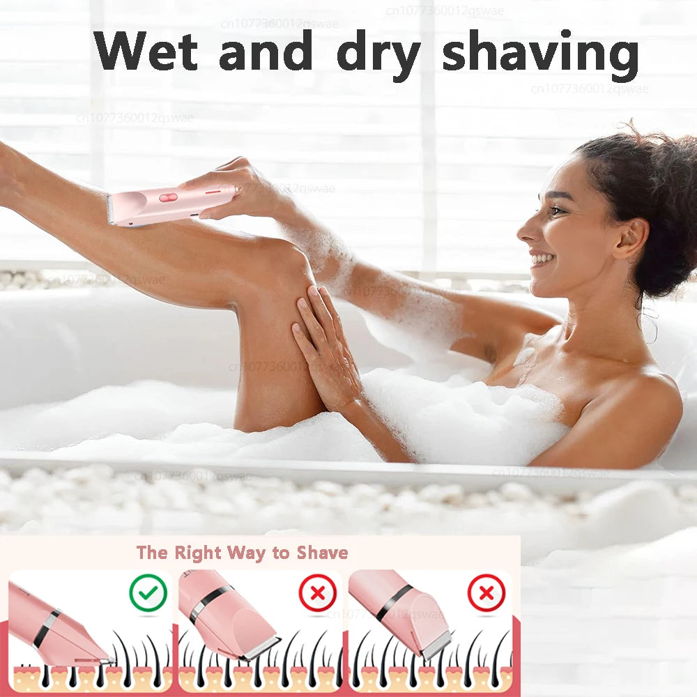 Women's 2-in-1 Rechargeable Electric Shaver