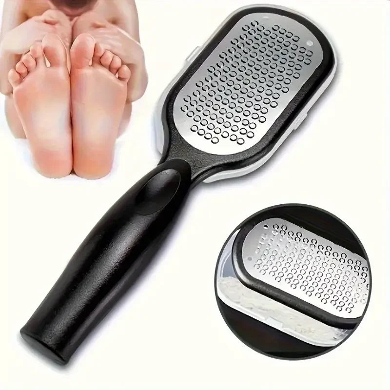 Stainless Steel Foot File with Anti-Splash Design