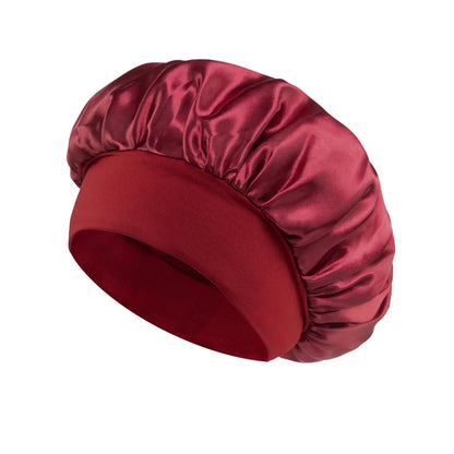 Satin Hair Bonnet for Long Hair, Large Silky Sleep Cap