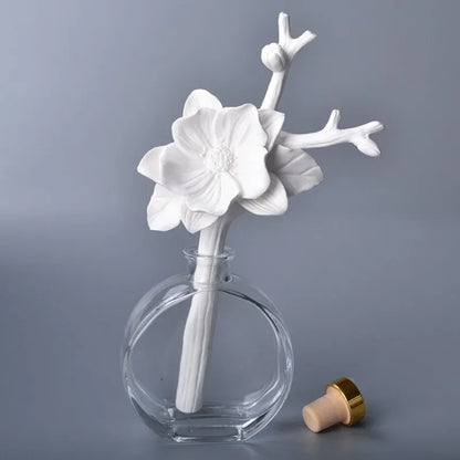 Ceramic Aroma Flower Stem, Handcrafted Scent Diffuser Bloom