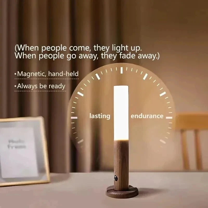 Rechargeable Wooden Magnetic Wall Sconce