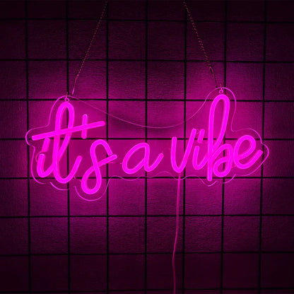 Rizz LED Neon Sign, USB Acrylic Wall Light for Game Room