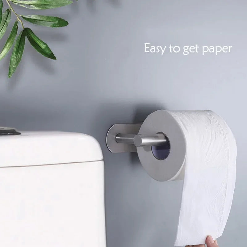 Matte Black Stainless Steel Toilet Paper Holder