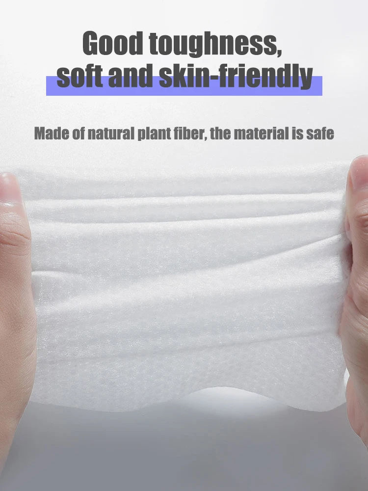 Disposable Cotton Face Towels, 30 to 100 Pack