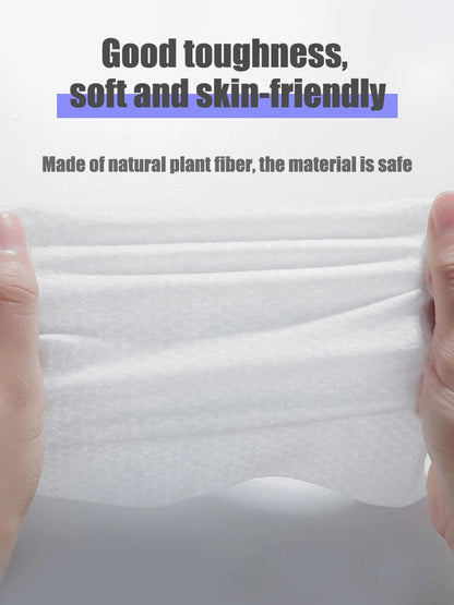 Disposable Cotton Face Towels, 30 to 100 Pack