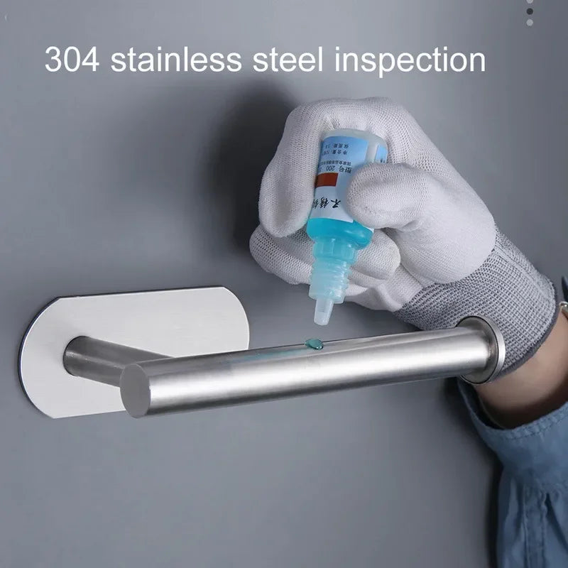 Matte Black Stainless Steel Toilet Paper Holder