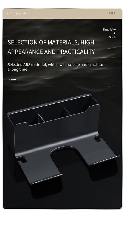 Hair Dryer Holder, Wall Mounted Bathroom Styling Tool Rack