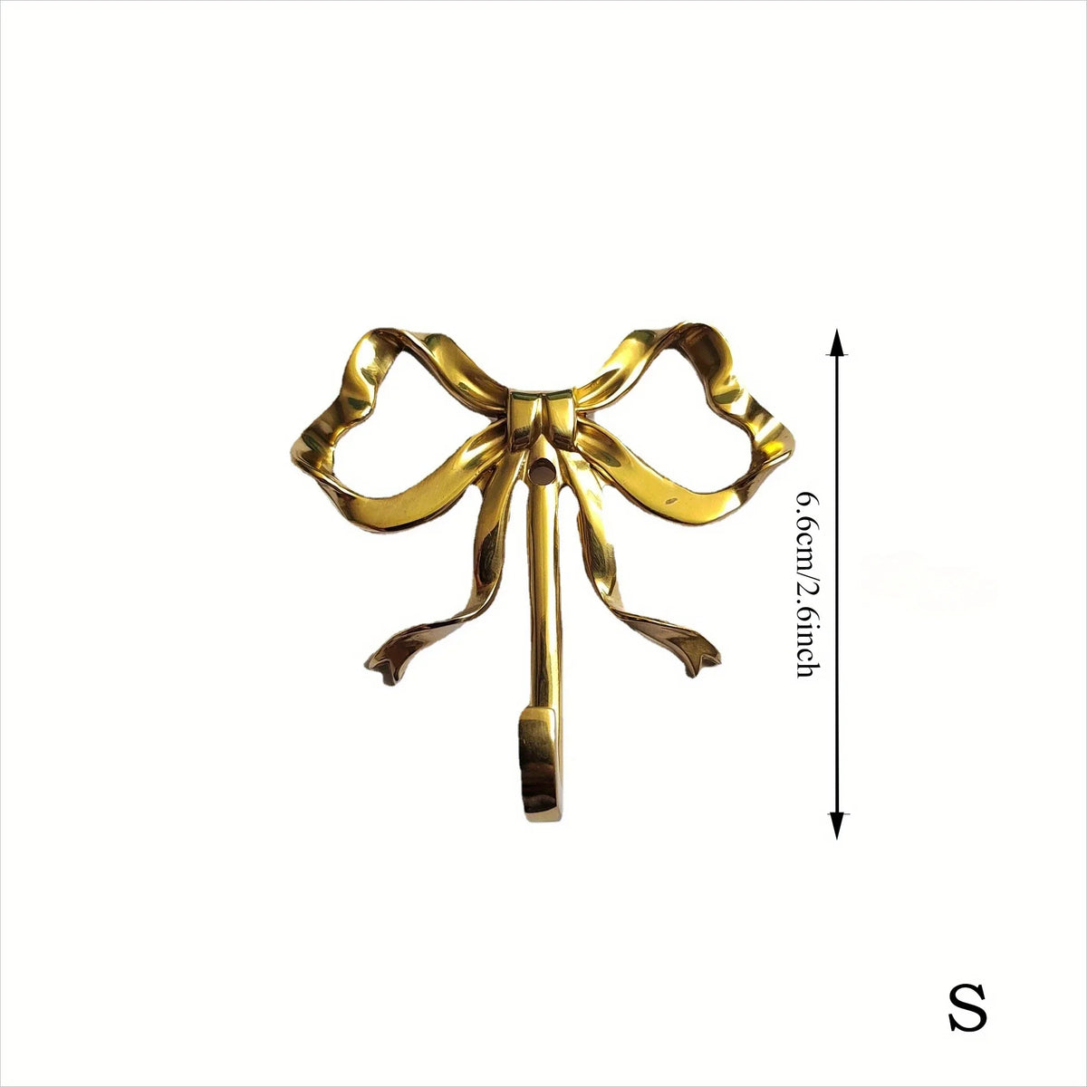 Gold Bow Wall Hook, Decorative Coat Hanger
