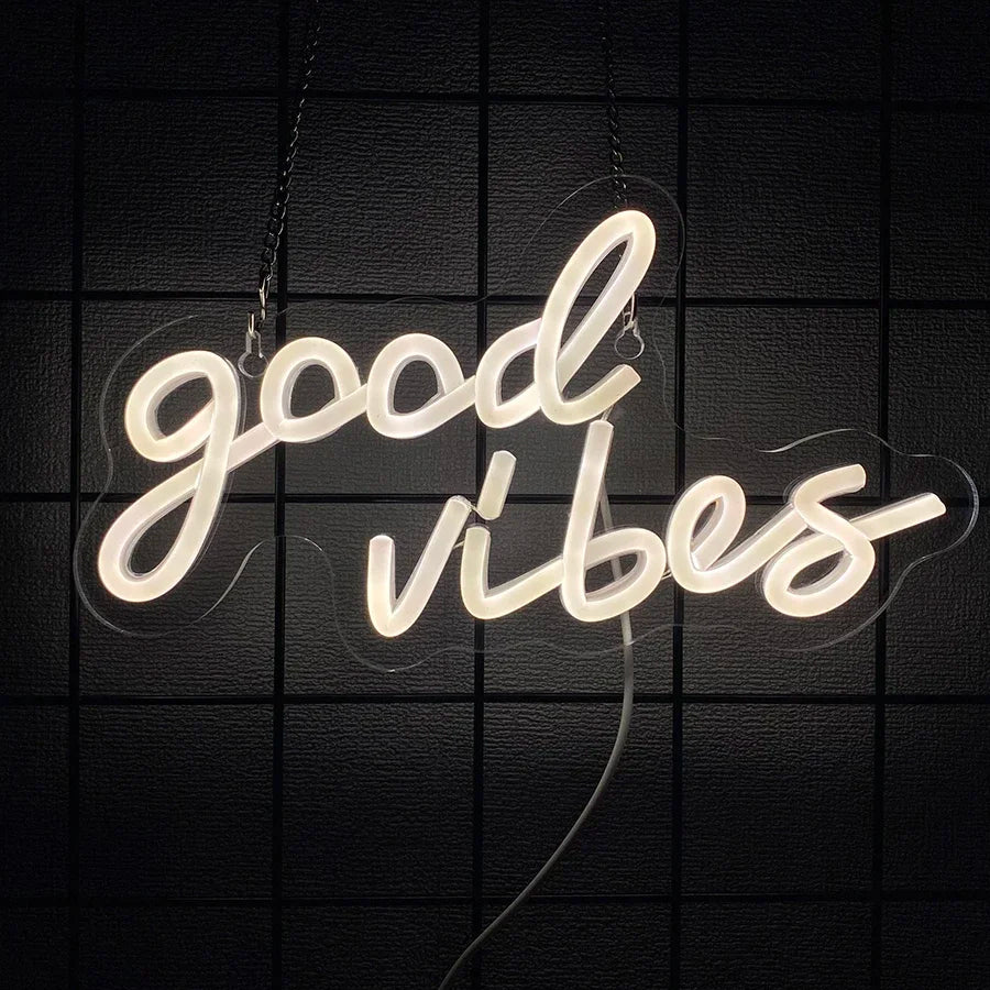 Rizz LED Neon Sign, USB Acrylic Wall Light for Game Room