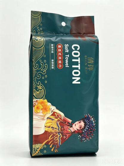 Disposable Cotton Face Towels, 30 to 100 Pack