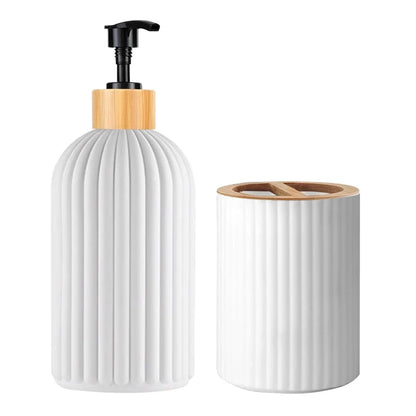 Bathroom Countertop Organizer with Soap Dispenser