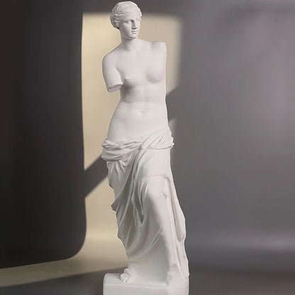Venus de Milo Statue, White Resin Classical Sculpture Decor