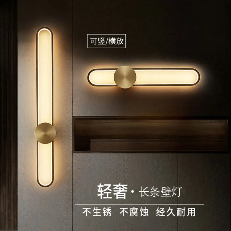 Nordic LED Strip Wall Lamp, Minimalist Up and Down Wall Light