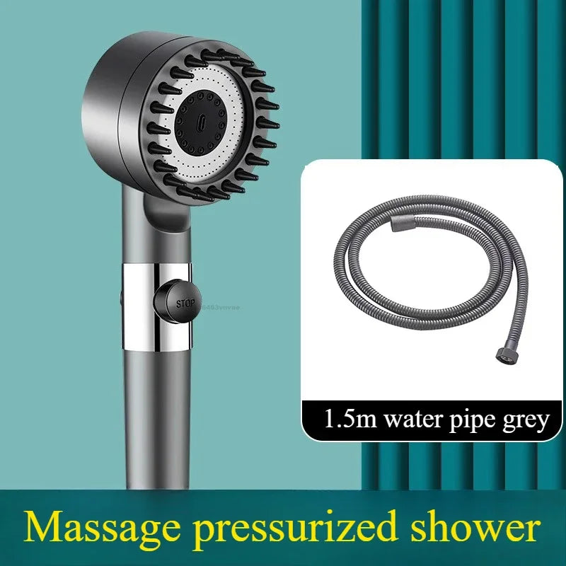 Filtered High-Pressure Handheld Shower Head