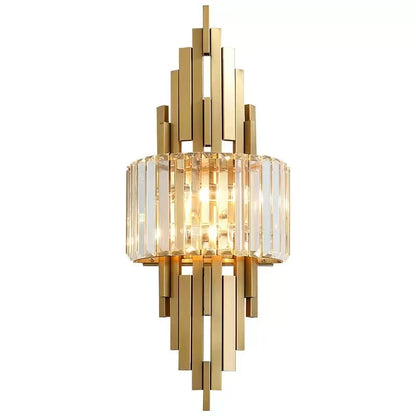 Nordic Crystal Wall Sconce, Up and Down Light for Hallway, E14