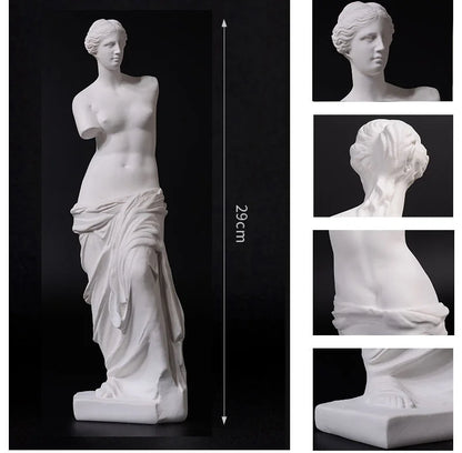 Venus de Milo Statue, White Resin Classical Sculpture Decor