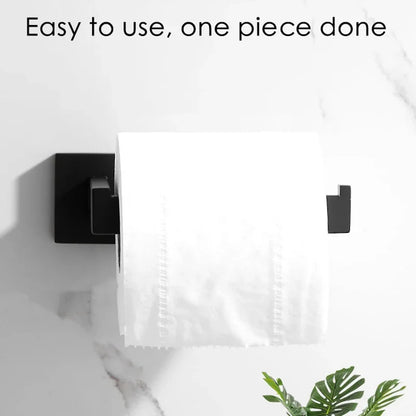 Matte Black Stainless Steel Toilet Paper Holder
