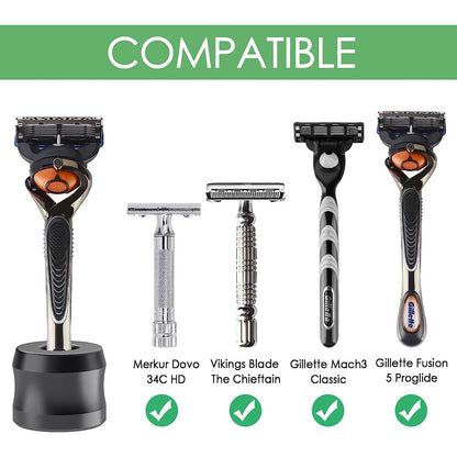 Safety Razor Stand, Aluminum Shaving Razor Holder for Counter
