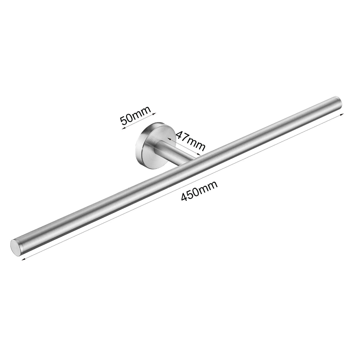 Wall Mounted Towel Bar, Stainless Steel Bathroom Rack, Gold or Black