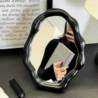 Cloud Wave Folding Desktop Vanity Mirror