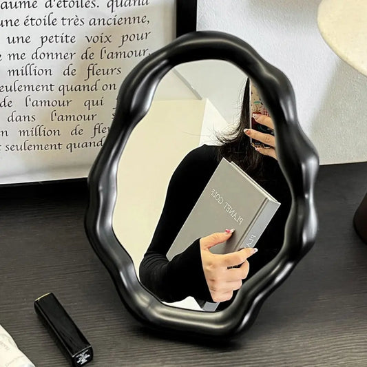 Cloud Wave Folding Desktop Vanity Mirror