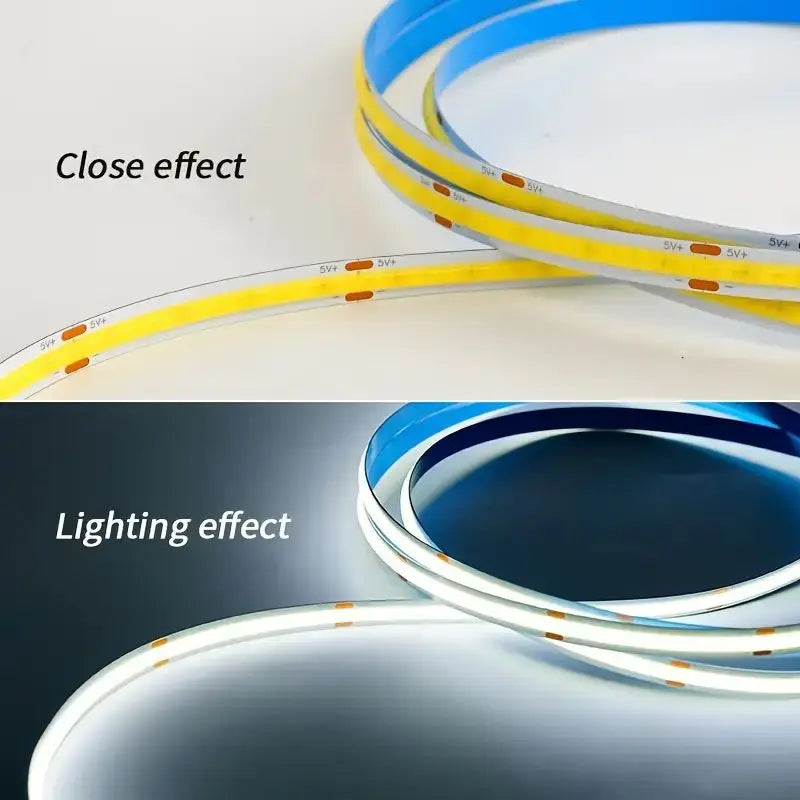 USB COB LED Light Strip with Touch Dimmer
