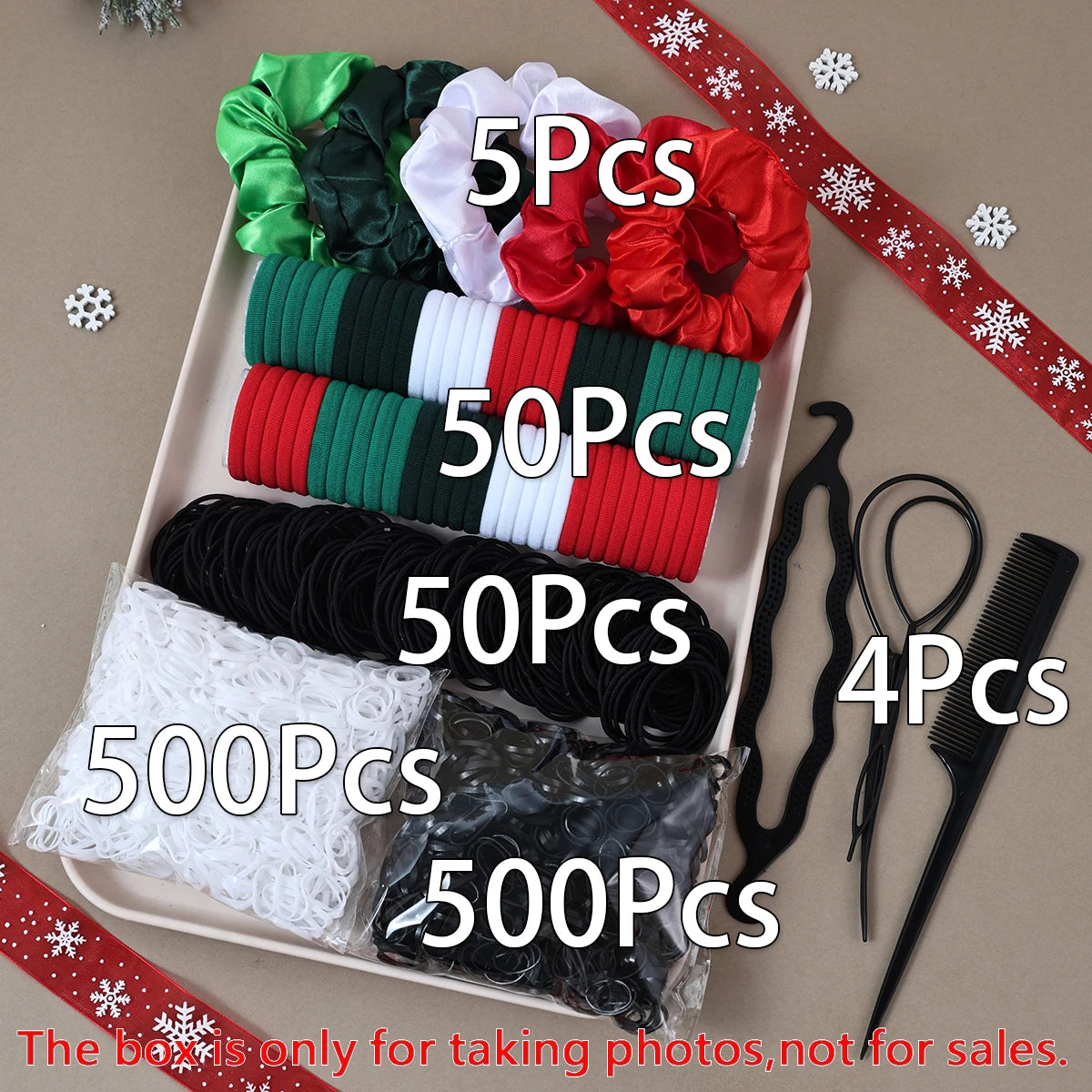 Hair Accessories Set, 1109 Pieces with Scrunchies and Hair Ties
