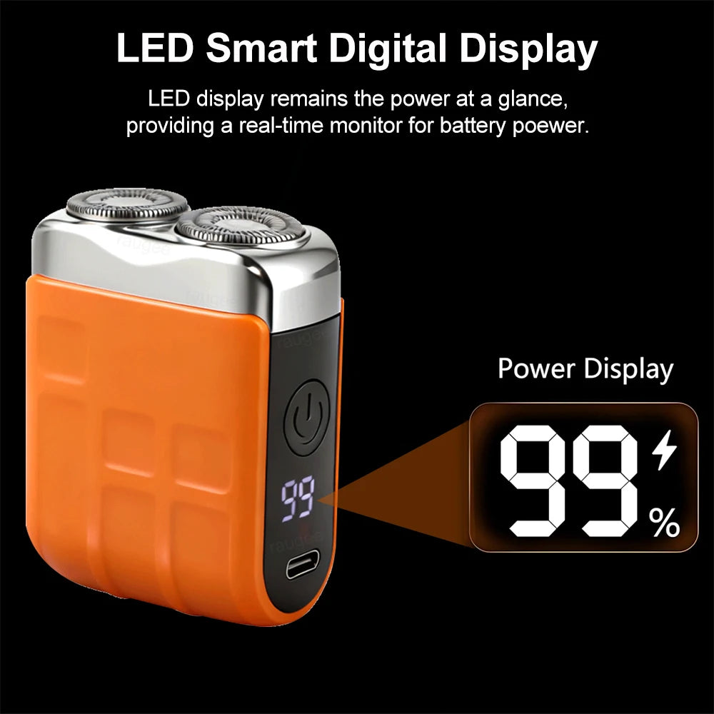 Dual-Head Rechargeable Mini Electric Shaver