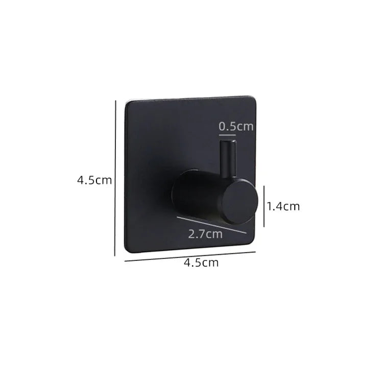 Adhesive Wall Hook, 304 Stainless Steel No Drill Towel Hook