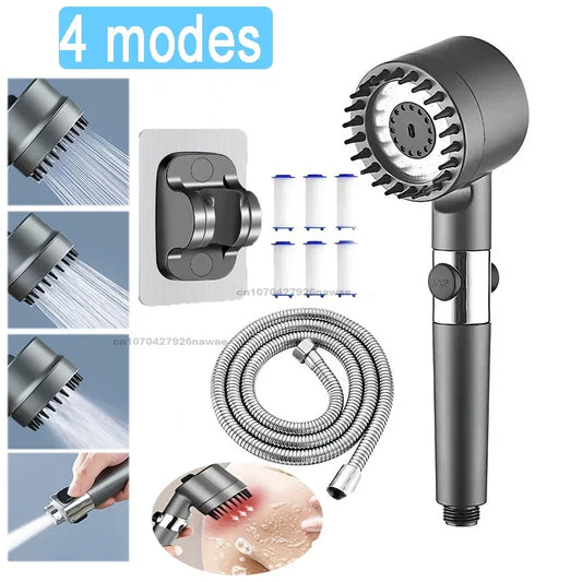 Filtered High-Pressure Handheld Shower Head