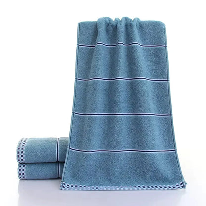 Thick Bath Towel, Soft Cotton Blend Terry, Quick Drying
