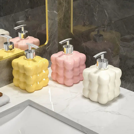 Ceramic Soap Dispenser, Modern Pump Bottle for Lotion and Soap