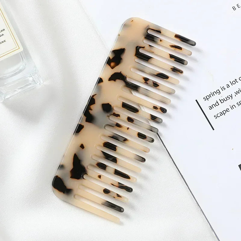 Wide Tooth Hair Comb, Acetate Anti-Static Detangling Comb