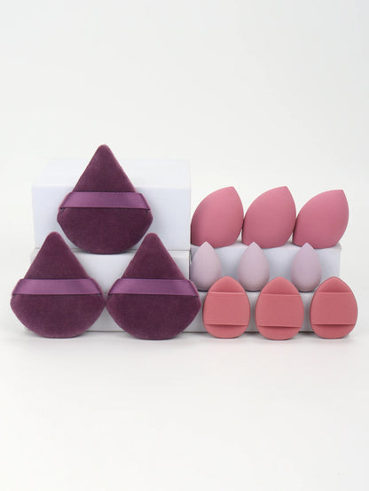 12-Piece Makeup Sponge and Powder Puff Set