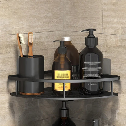 Corner Shower Shelf, No Drill Aluminum Bathroom Caddy