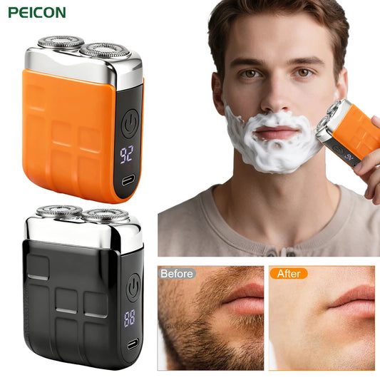 Dual-Head Rechargeable Mini Electric Shaver