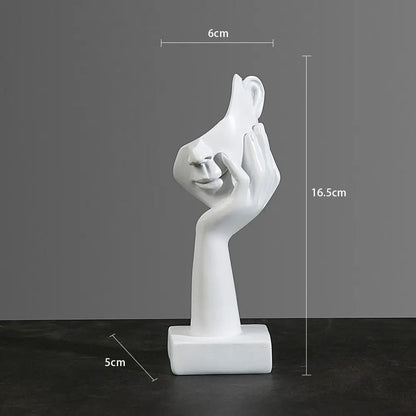Abstract Thinker Resin Statue, Modern Figure Sculpture Shelf Decor