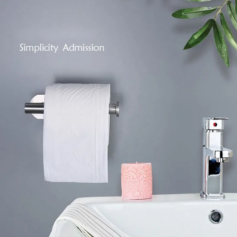 Matte Black Stainless Steel Toilet Paper Holder