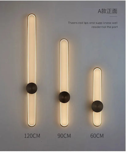 Nordic LED Strip Wall Lamp, Minimalist Up and Down Wall Light