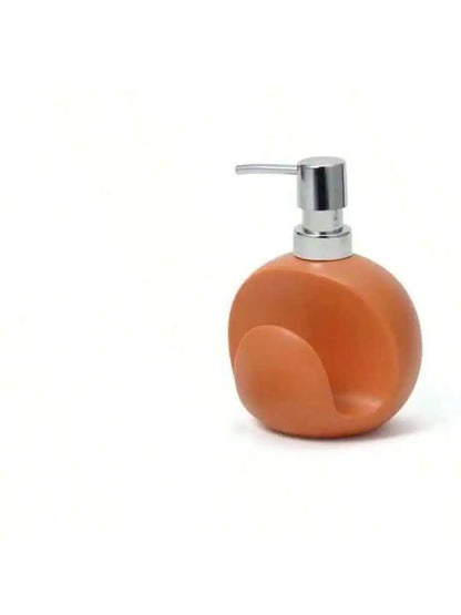 2-in-1 Ceramic Soap Dispenser with Sponge Holder
