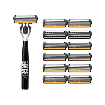 Manual 6-Blade Razor Set with Aloe Strip