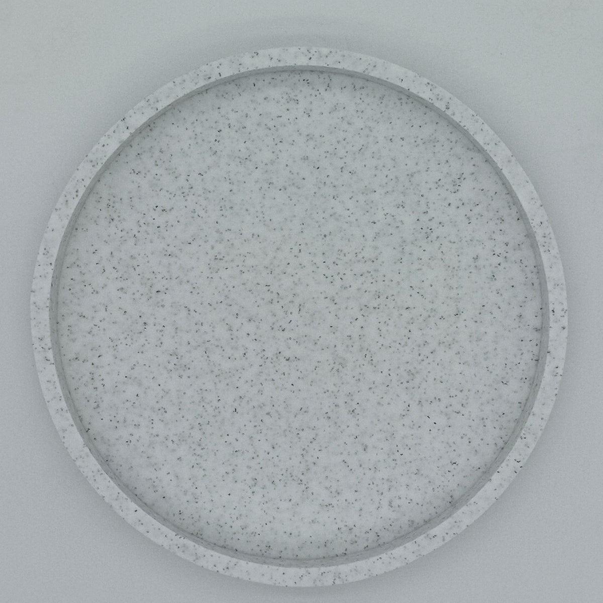 Round Vanity Tray, Decorative Marble Pattern Bathroom Organizer