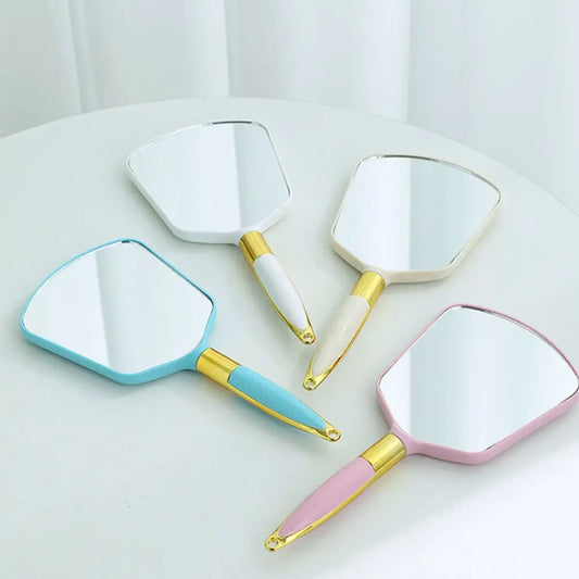 Handheld Makeup Mirror, Vintage Long Handle Vanity Mirror