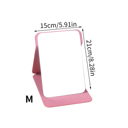 Foldable PU Leather Desktop Makeup Mirror