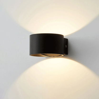 Aluminum Up and Down Wall Lamp, Modern LED Sconce, Black or White
