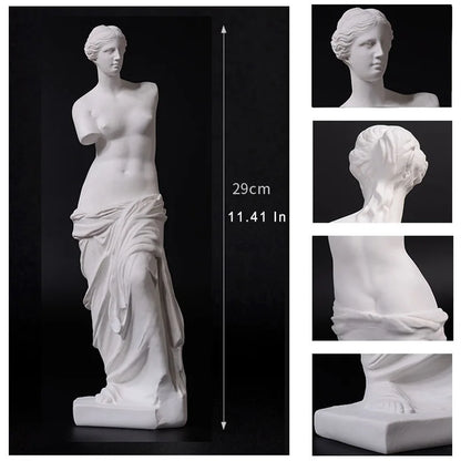 Venus de Milo Statue, White Resin Classical Sculpture Decor