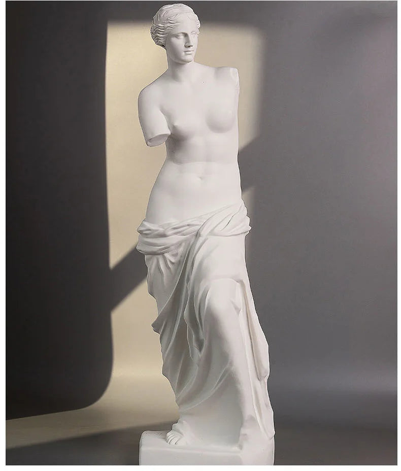 Venus de Milo Statue, White Resin Classical Sculpture Decor